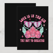 恋愛が漂っている、息をしないで 反バレンタイン シーズンカード (正面/裏面)