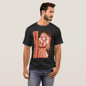 恋愛とパワーアニメおもしろ Tシャツ (正面フル)