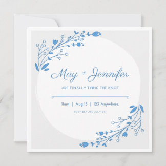 恋愛と優秀さの結婚カード 招待状