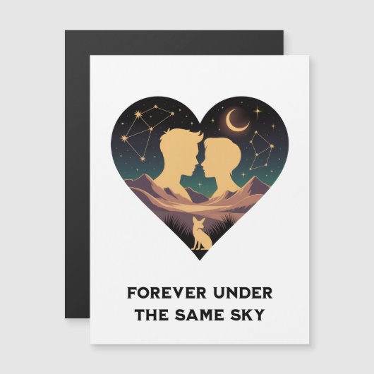 恋愛と狐の宇宙的ハートアート (正面/裏面)