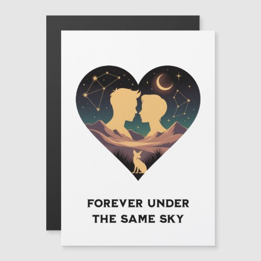 恋愛と狐の宇宙的ハートアート (正面/裏面)