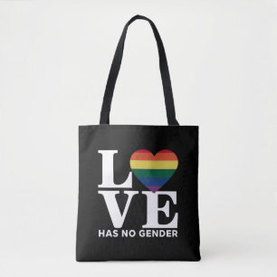 恋愛に性別はない LGBTQ レインボー プライド月間 トートバッグ