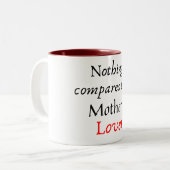 恋愛に比べるものは母無し ツートーンマグカップ (正面左)