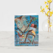 恋愛のブルー カード (黄色い花)