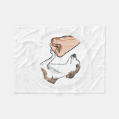 恋愛の贈り物を愛人に汗をかかせる フリースブランケット (正面(横))