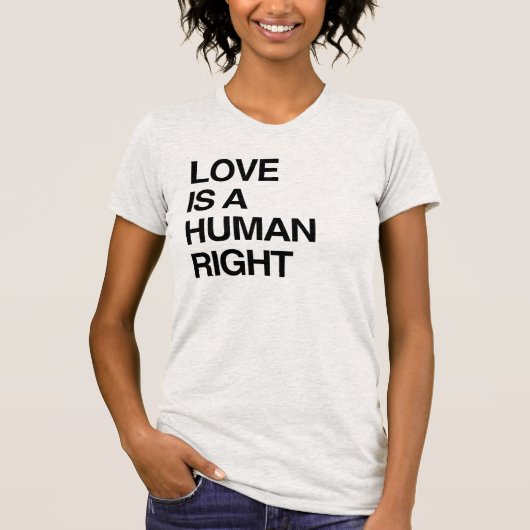 恋愛は人権Tシャツ Tシャツ (正面)