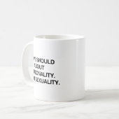 恋愛は性格で決まるべき.png コーヒーマグカップ (正面左)