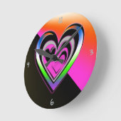 恋愛は時計回り ラウンド壁時計 (傾斜)