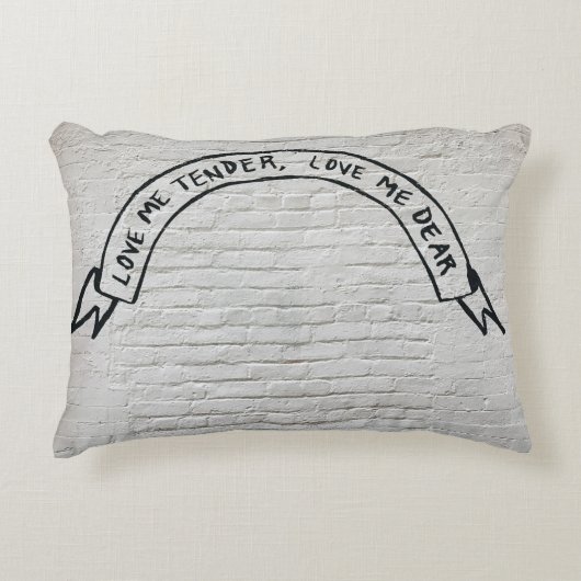 恋愛は私を優しく愛する壁の親愛引用文 アクセントクッション (正面)