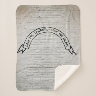 恋愛は私を優しく愛する壁の親愛引用文 シェルパブランケット