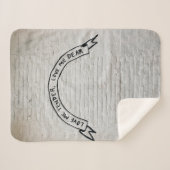 恋愛は私を優しく愛する壁の親愛引用文 シェルパブランケット (正面(横))