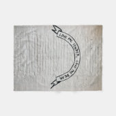 恋愛は私を優しく愛する壁の親愛引用文 フリースブランケット (正面(横))