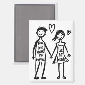 恋愛は際限が無い マグネット (正面/裏面)