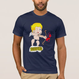"恋愛フライト:キューピッドの矢グラフィックTシャツ" Tシャツ