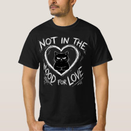 恋愛モードじゃない グランピーキャット サルカスティック Tシャツ