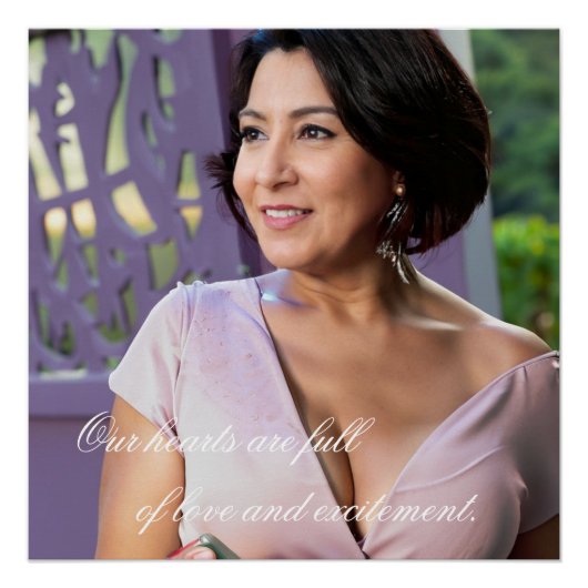 恋愛中の老夫婦のロマンチックなプライベート写真 ポスター (正面)