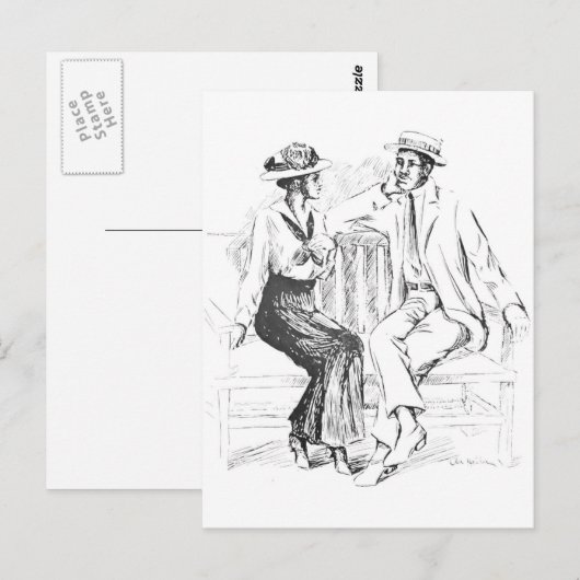 恋愛夫婦 ポストカード (正面/裏面)