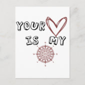 恋愛方位磁石ラブ・クォート・ギフト ポストカード (正面)