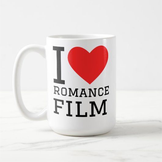 恋愛映画が好き コーヒーマグカップ (左)