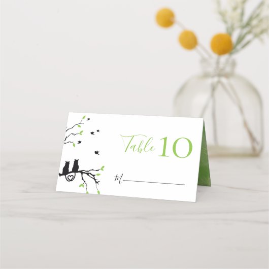 恋愛模様の猫たち|過去記事 プレイスカード (裏面)