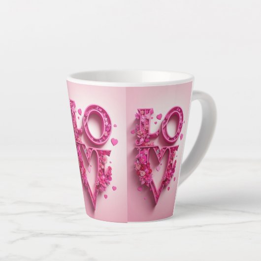 恋愛気分の良い気分 カフェラテマグ (右アングル)