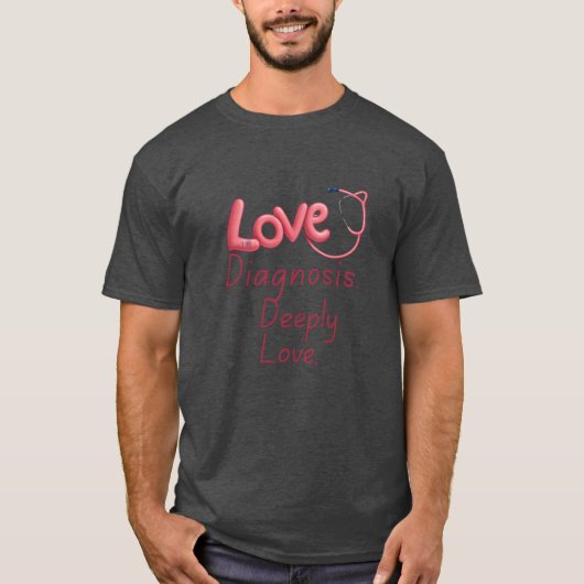 恋愛診断 深く愛する友達 Tシャツ (正面)
