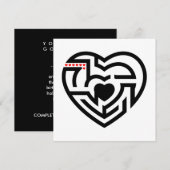 恋愛迷路 招待状 (正面/裏面)