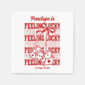 恋愛運が上がる バチェロレッテパーティー ナプキン スタンダードカクテルナプキン (正面)