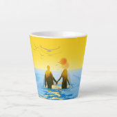 恋愛 カフェラテマグ (正面)