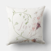 恋愛 ソフト ウォーターカラー フラワー ろまんてぃっく クッション (裏面)