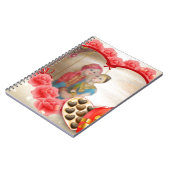 恋愛 ハート アート プリント ノートブック (左側)