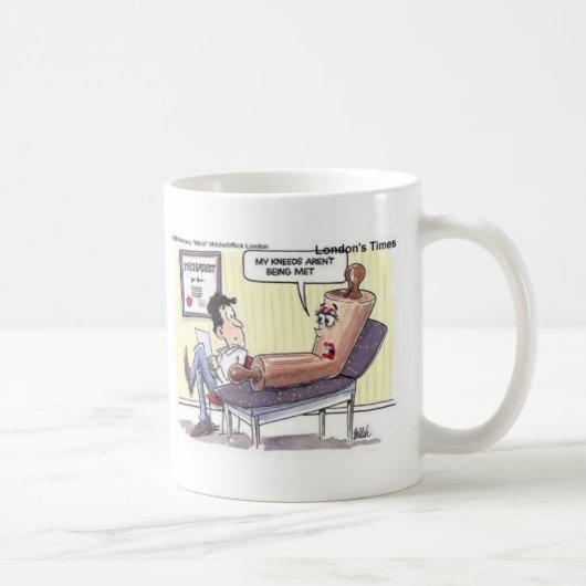 恋愛/心理学のカートゥーン おもしろグッズ コーヒーマグカップ (右)