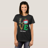 恋愛 高校 バーチャル E ラーニング 先生 生徒 Tシャツ (正面フル)