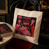 恋敵から恋人へロマンス本好きトートバッグ トートバッグ
