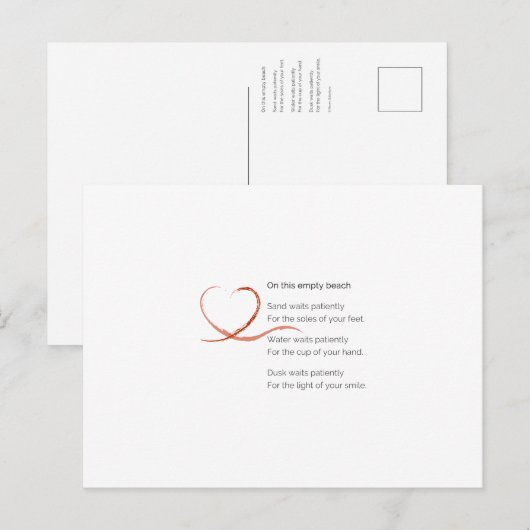 恋歌はがき ポストカード (正面/裏面)