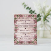 恋歌は日付はがきを保存 案内ポストカード (スタンド正面)