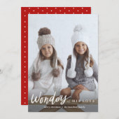 恋疑問に思人のクリスマスカード シーズンカード (正面/裏面)