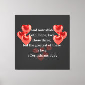 「恋素晴らしの中の」 クリスチャン キャンバスプリント (正面)