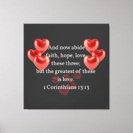 「恋素晴らしの中の」 クリスチャン キャンバスプリント