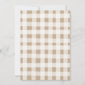 恋素朴に落ちるカボチャ赤ちゃんシャワー 招待状 (裏面)