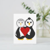 恋結婚したのペンギン ポストカード (スタンド正面)