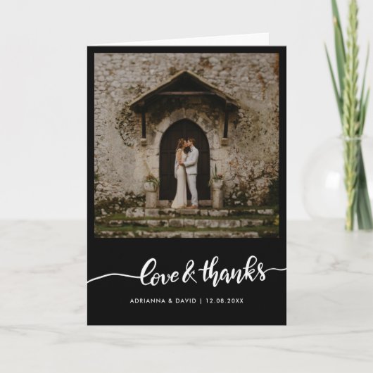 『恋結婚と白感謝していの脚本』 サンキューカード (正面)