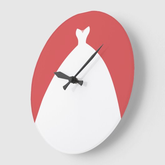 『恋結婚の衣』 ラージ壁時計 (傾斜)