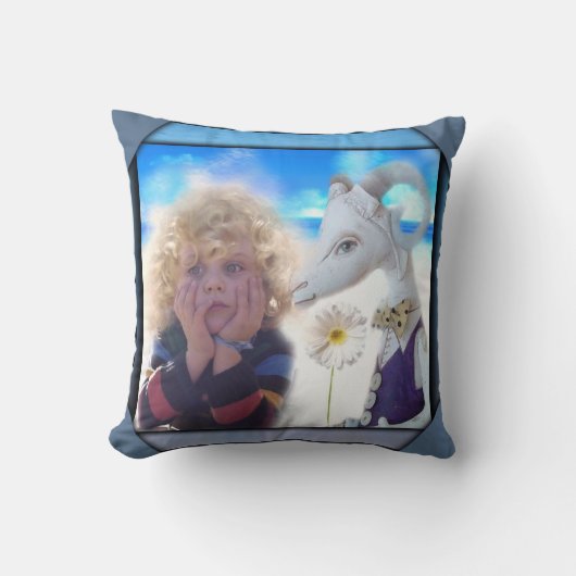 恋考えに落ちた クッション (正面)