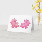 恋飛んでいるの豚！ カード (黄色い花)