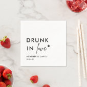 恋飲のパーソナライズされた結婚罪で スタンダードカクテルナプキン (インサイチュ)