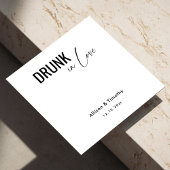 恋飲のパーソナライズされた結婚罪で スタンダードカクテルナプキン