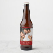 恋飲中 |バレンタイン写真 ビールラベル (正面)