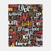 恋2 フリースブランケット (正面)