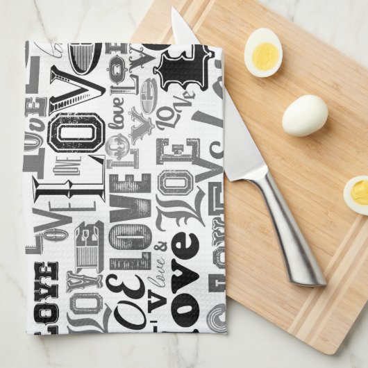 恋3 キッチンタオル (四つ折り)